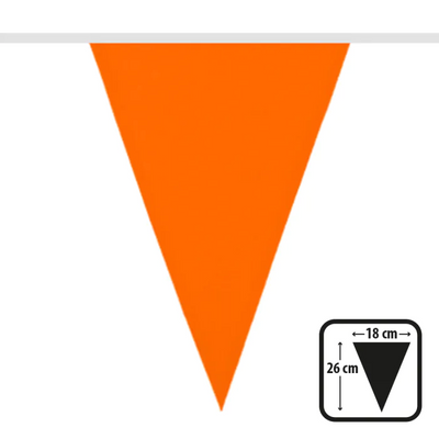 Foto van Vlaggenlijn Oranje polyester (6m)