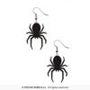 Afbeelding van Oorbellen Spinnen Zwart