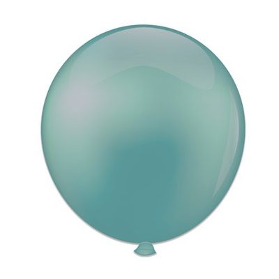 Topballon vintage blauw (91cm) 6st