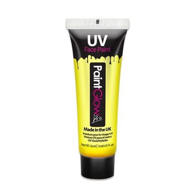 Foto van UV face paint neon geel