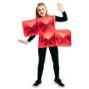 Afbeelding van Tetris kostuum rood kind