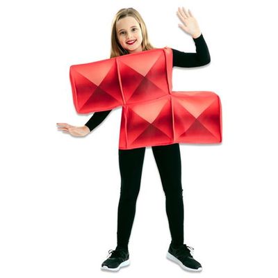 Foto van Tetris kostuum rood kind