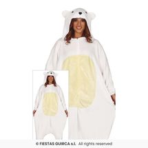 Onesie ijsbeer volwassenen