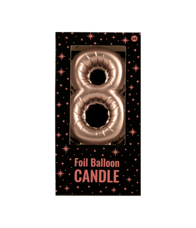 Foil balloon candle rose - 8