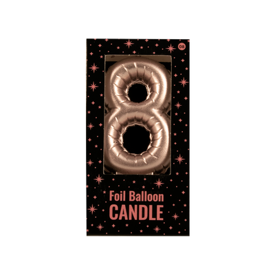Foil balloon candle rose - 8
