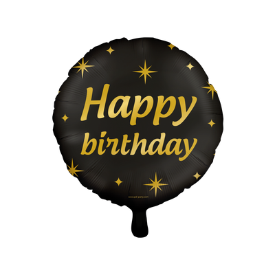Foto van Classy party foil balloons - Happy birthday