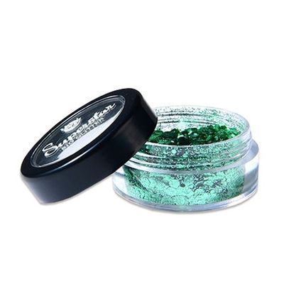 Foto van Chunky gezicht glitter groen