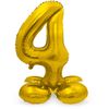 Afbeelding van Staande folie ballon goud - cijfer 4