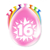Afbeelding van Gekleurde Ballonnen 16 Jaar