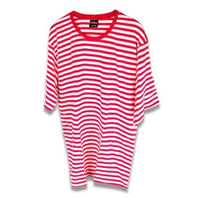 Gestreept t-shirt rood/wit - kind