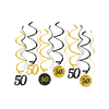 Afbeelding van 50 jaar Swirl decoratie