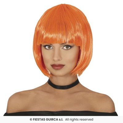 Foto van Oranje bobline Pruik