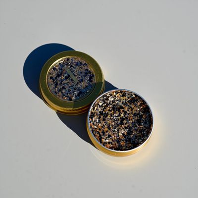 Foto van Gezichtsglitter Zwart/Goud
