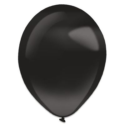 Ballonnen jet black pearl (28cm) 50st