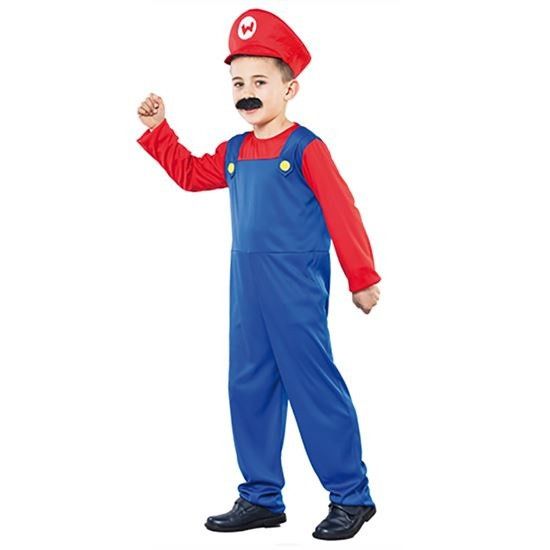 Mario kostuum kind || Confettifeest.nl