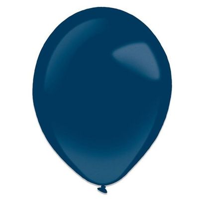 Foto van Ballonnen navy blue metallic (13cm) 100st