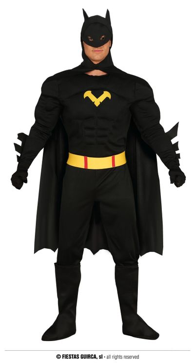 Batman kostuum gespierd