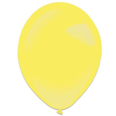 Foto van Ballonnen yellow sun metallic (35cm) 50st