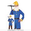 Afbeelding van Blauw dwergen kostuum