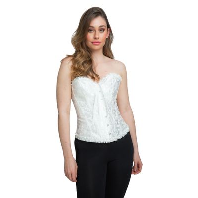 Foto van Satijnen Korset Wit