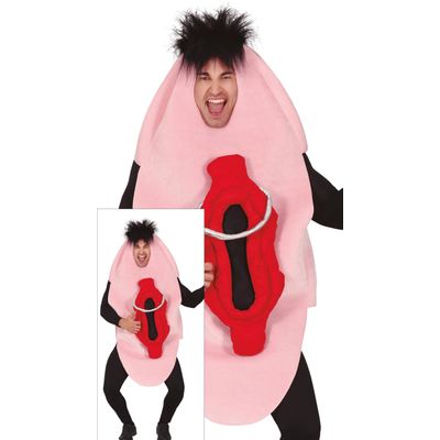 Foto van Vagina kostuum met piercing