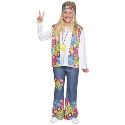 Foto van Hippie bloemenmeisje kostuum