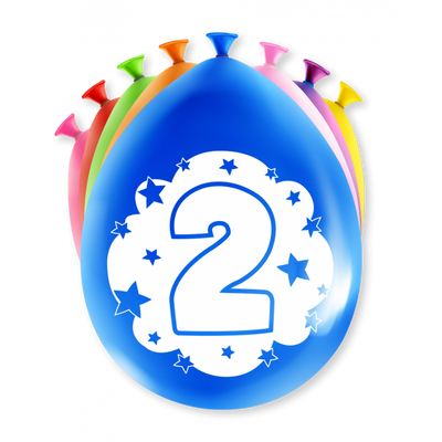 Foto van Gekleurde Ballonnen 2 Jaar