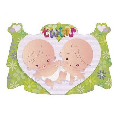 Foto van Huldebord babyshower tweeling