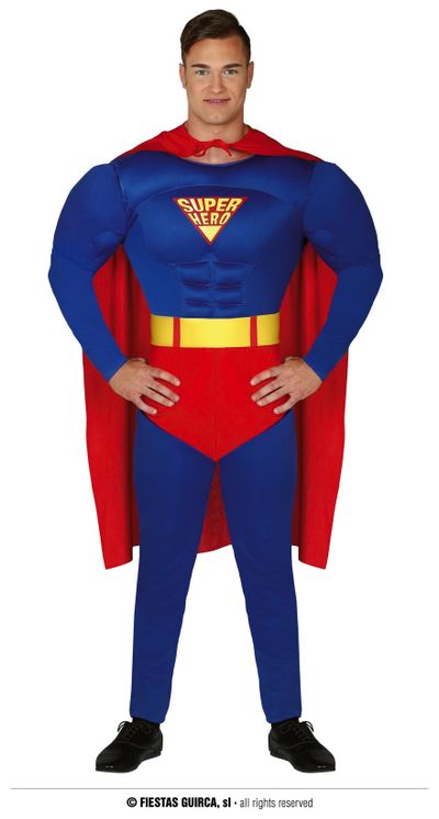 Superman kostuum gespierd