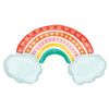 Afbeelding van Folieballon Regenboog met Wolkjes (91cm)