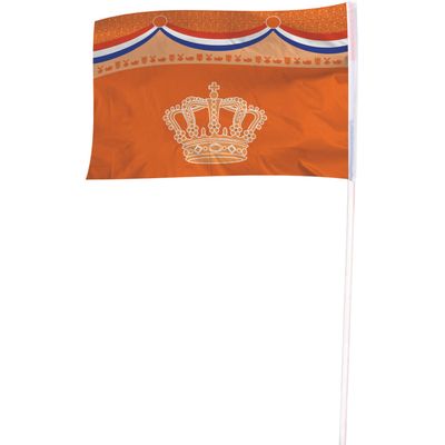Foto van Koningsdag gevelvlag oranje