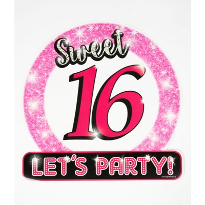 Hulde schild sweet 16 