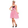 Afbeelding van Roze pin-up jurk