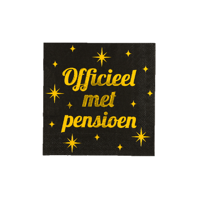 Foto van Servetten Clasy Pensioen
