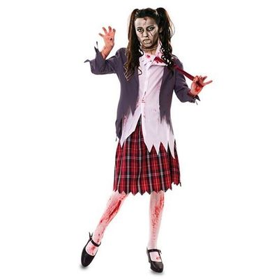 Zombie schoolmeisje kostuum