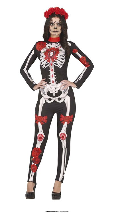 Day of the dead jumpsuit dames