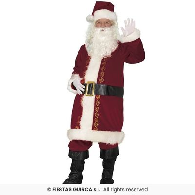 Foto van Kerstman Kostuum Met Lange Jas