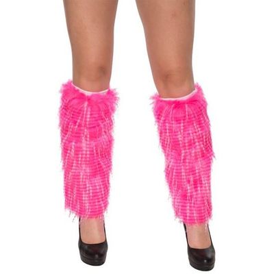 Foto van Beenwarmers bont roze