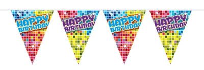 Mini Vlaggenlijn Bday Blocks Happy Birthday