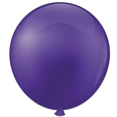 Topballon kristal paars (91cm) 6st