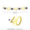 Afbeelding van Garland 40 Jaar Goud/Zwart Afbeelding van Garland 40 Jaar Goud/Zwart