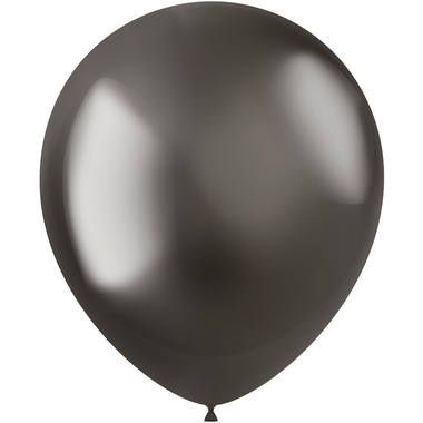 Ballonnen Chrome Intense Grey (30cm) 10st