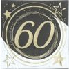 Afbeelding van Servetten Classy 60 jaar