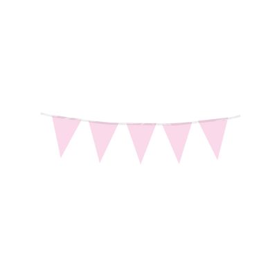 Foto van Mini Vlaggenlijn Baby Roze 3mtr