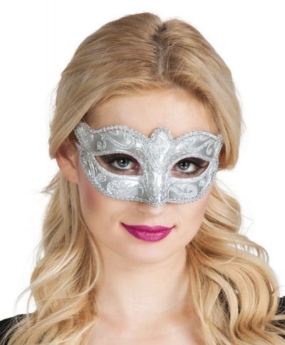 Eye mask Venice felina silver
