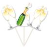Afbeelding van Prikkers Champagneflessen /10 stk
