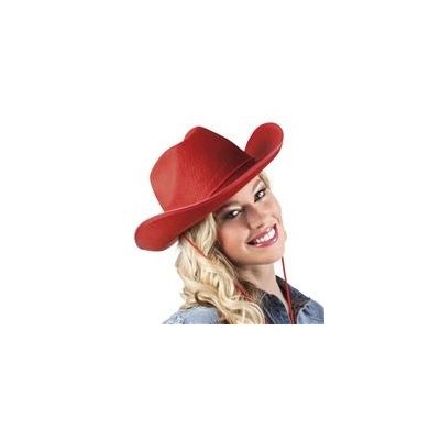 Foto van Hoed vilt Cowboy rood