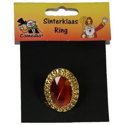 Foto van Sinterklaas ring ovaal verstelbaar