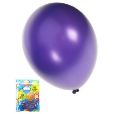 Kwaliteitsballon metallic paars per 50 (Ø 14 inch / 36 cm)