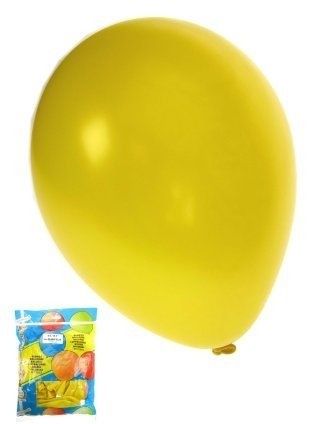 Kwaliteitsballon metallic geel per 50 (Ø 14 inch / 36 cm)